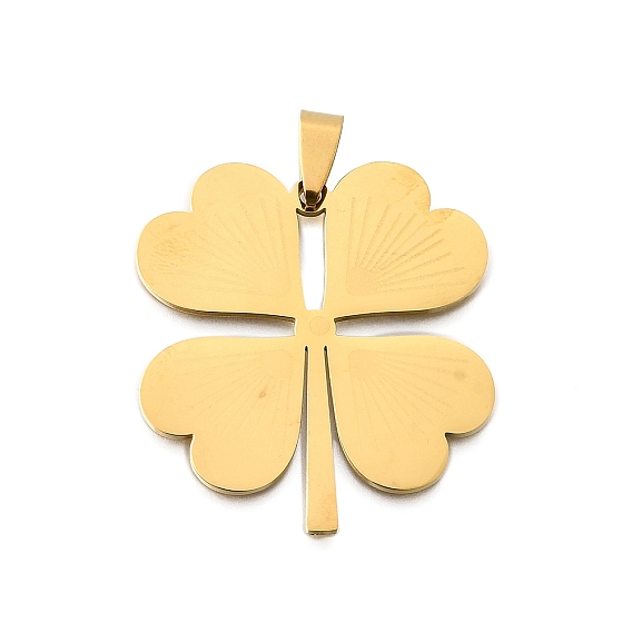 201 подвески из нержавеющей стали, подвеска в виде четырехлистного клевера
