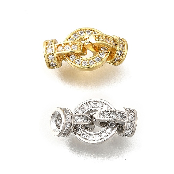 Кольцо латунное микропаве прозрачный кубический цирконий застежки-защелки, долговечный, без кадмия и без свинца, стойки покрытие