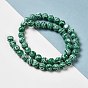 Synthetic Malachite Dyed Beads Strands, Round