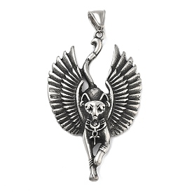 304 из нержавеющей стали большие кулоны, египетская богиня кошка бастет талисман