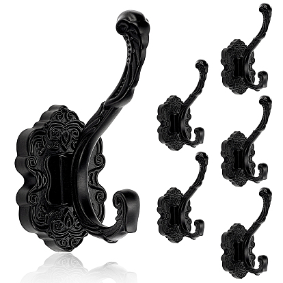 6шт. алюминиевые настенные крючки-вешалки, декоративный органайзер