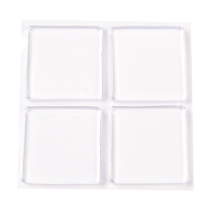 (vente de clôture défectueuse) protection de pare-chocs anti-collision en silicone transparent, autocollant de protection adhésif carré pour voiture, porte, mur, réfrigérateur, meubles, cabinet