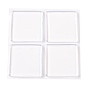 (Defective Closeout Sale)Transparent Silicone Anti-Collision Bumper Guard, Square Adhesive Protector Sticker for Car, Door, Wall, Refrigerator, Furniture, Cabinet