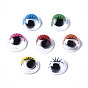 Plastic Wiggle Googly Eyes Buttons DIY Scrapbooking Crafts Toy Accessories with Label Paster on Back