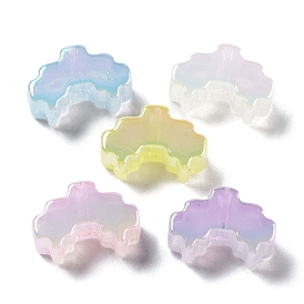 Uv perles acryliques de placage, iridescent, nuage