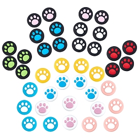 Gorgecraft 40Pcs 10 Colors Silicone Replacement Cat Paw Thumb Grip Caps, Thumb Grips Analog Stick Cover