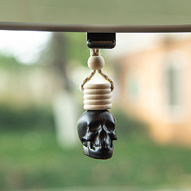 Skull Head Matte Empty Bottle 8ML Car Hanging Aroma Diffuser Bottle