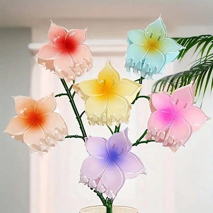 Пластиковые зажимы когтя волос, цветок