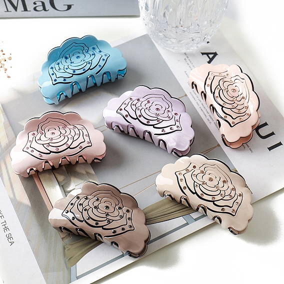 Заколки-клочья из ацетата целлюлозы, аксессуары для волос для женщин и девочек