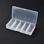 PT Plastic Bead Containers, 5 Compartments, Rectangle