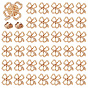 40Pcs Alloy Lapel Pin Backs for Backpack Clothes, Clover