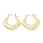 Rack Plating Brass Rhombus Hoop Earrings, Cadmium Free & Lead Free