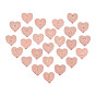Alloy Beads, Heart with Alphabet