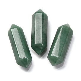 Natural Green Aventurine Double Terminated Points, Faceted