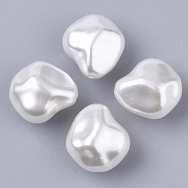 ABS Plastic Imitation Pearl Beads, Nuggets
