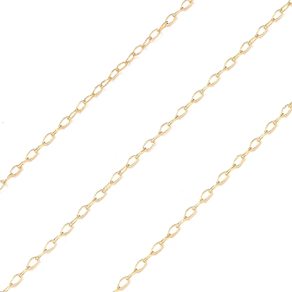 Жёлтые золотые кабельные цепи, пайки, real 14 k золото заполнено