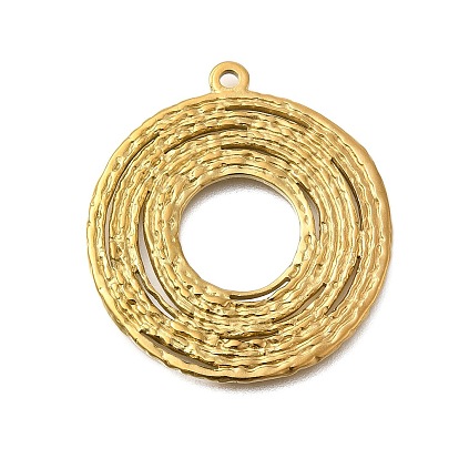 Вакуумное покрытие pvd 201 подвески из нержавеющей стали, плоский круглый шарм