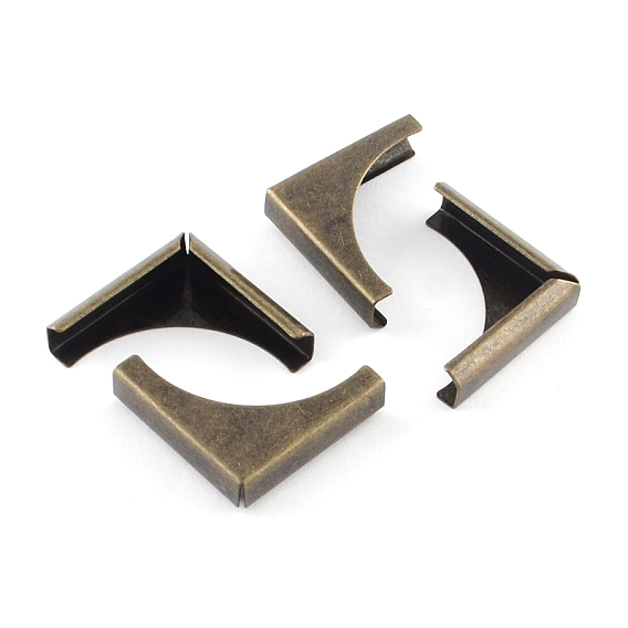 Book Scrapbooking Albums Folders Iron Box Corner Protectors, 20x20x5.5mm