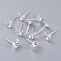 304 Stainless Steel Stud Earring Settings, Moon