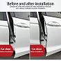 Car Door Edge Guards, U Shape PVC Car Door Protector, Scratch Protector Bar Strips