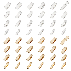 48Pcs 8 Styles Eco-Friendly Brass Watch Band Clasps, Long-Lasting Plated, Lead Free & Cadmium Free