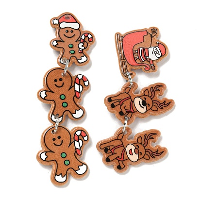 Рождественские акриловые железные подвески