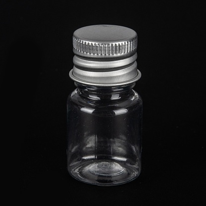 ПЭТ пластиковая мини-бутылка для хранения, дорожная бутылка, для косметики, крем, лосьон, жидкость, с алюминиевой винтовой крышкой