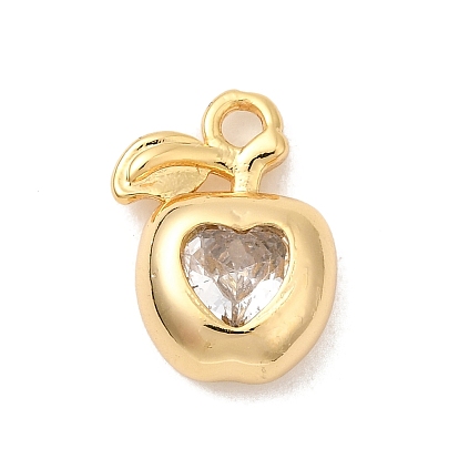 Латунные микро проложить кубического циркония подвески, без никеля , яблочные прелести