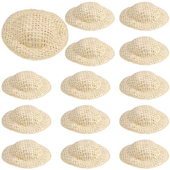 40 шт. мини-шляпки для кукол из ткани, аксессуары для украшения кукол