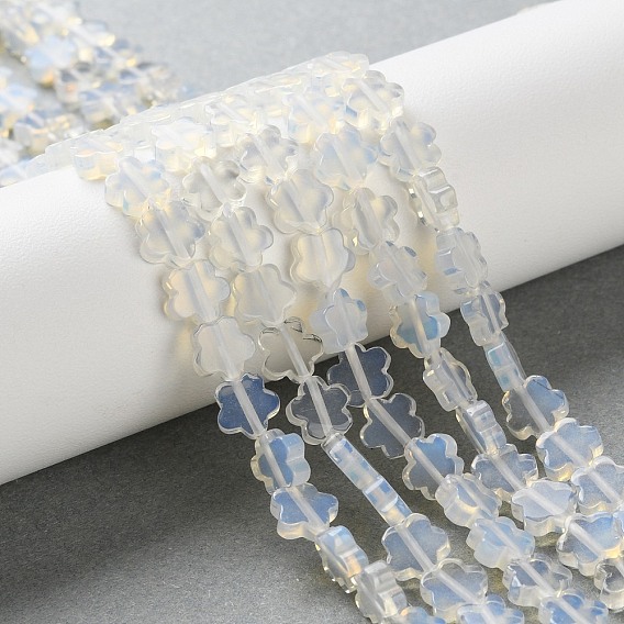 Opalite бисер пряди, цветка сливы