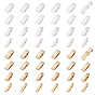 48Pcs 8 Styles Eco-Friendly Brass Watch Band Clasps, Long-Lasting Plated, Lead Free & Cadmium Free