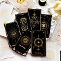 Gold Stamping Rectangle Scrapbook Paper Pads, 6 Black & 6 White, for DIY Album Scrapbook, Background Paper, Diary Decoration