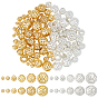 96шт 12 стили латунные полые бусины, долговечный, круглые