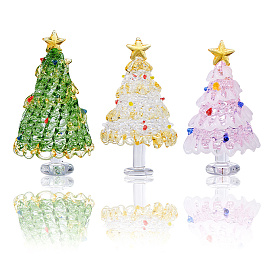 3шт. 3 стили стеклянных елочных украшений, для украшения домашнего офиса