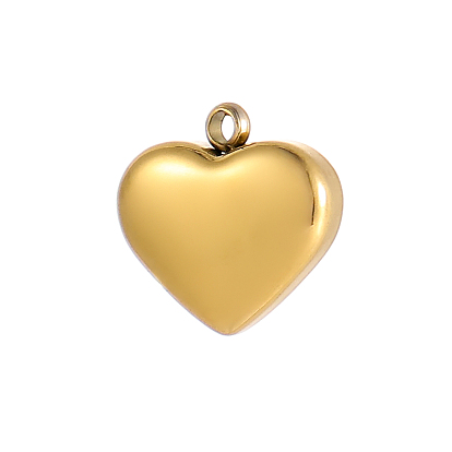 304 подвески из нержавеющей стали, сердце прелести, ионное покрытие (ip)