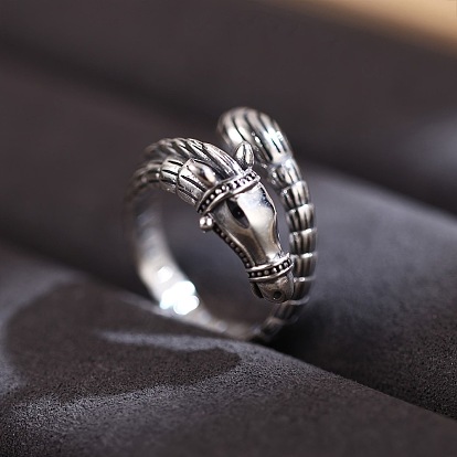 Brass Cuff Open Rings, Sea Horse