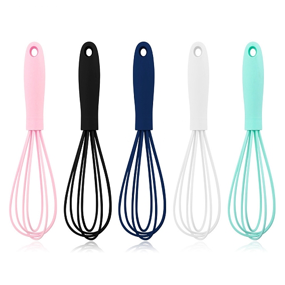 Силиконовый взбиватель яиц, с ручкой TPR, инструмент для выпечки своими руками