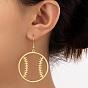 Brass & Iron Baseball Dangle Earrings for Women