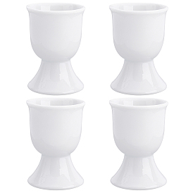Olycraft 4Pcs Ceramic Baker Ross Egg Cups, for Home Decorate and DIY Arts Crafts