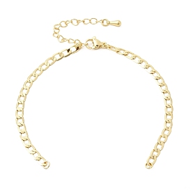 3.5мм латунная цепочка якорного плетения для изготовления браслетов, стойки покрытие, долговечный, без свинца и без кадмия