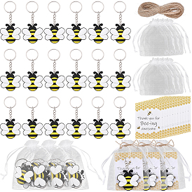 20шт. ПВХ подвески-брелоки, с брелоки железа, платина, 20шт. ценников из крафт-бумаги, 20 подарочные пакеты из органзы с кулиской., 10джутовый шнур