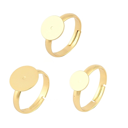 Латунные регулируемые компоненты кольцо, плоские круглые настройки основания кольца пэда, долговечный, стойки покрытие, без свинца и без кадмия