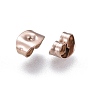 Ion Plating(IP) 304 Stainless Steel Friction Ear Nuts, Butterfly Earring Backs for Post Earrings