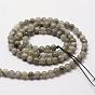 Natural Hawk's Eye Round Beads Strands, Eagle Eye Stone