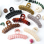 Vintage Twist Hair Clip for Girls, Transparent Chain Claw Clamp for Summer Face Washing and Braids