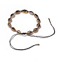 Cowrie Shell Braided Choker Necklaces, with Nylon Thread