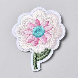 Computerized Embroidery Cloth Iron on/Sew on Patches, Costume Accessories, Appliques, Flower