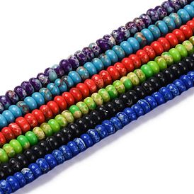 Синтетические окрашенные нити императорской яшмы, рондель