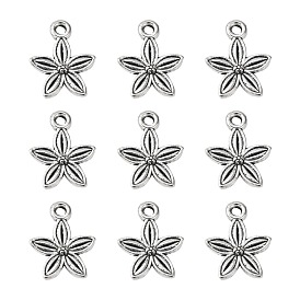 Tibetan Style Alloy Charms, Lead Free and Cadmium Free, 13.5mm long, 10.5mm wide, 3mm thick, hole: 1.5mm