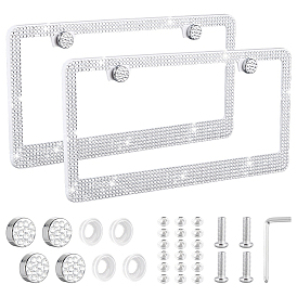 Рамки для номерных знаков из акрила и АБС-пластика, держатель рамки номерных знаков, для авто-грузовика, прямоугольные